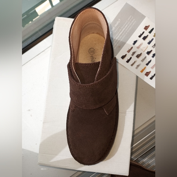 Children Chic Chukka Boot size 2.5 - 3 Kids in Expresso Brown - Picture 4 of 7